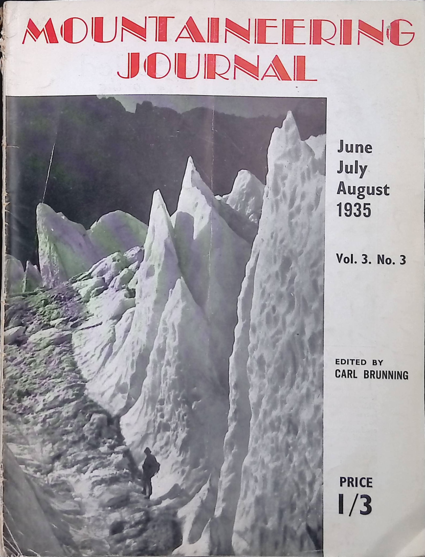 Mountaineering Journal - Summer 1935 cover